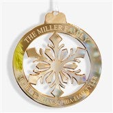 Snowflake Personalized Acrylic Christmas Ornament - 45710