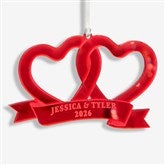 Connected Hearts Personalized Acrylic Ornament  - 45712