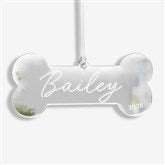 Dog Bone Personalized Acrylic Christmas Ornaments - 45716