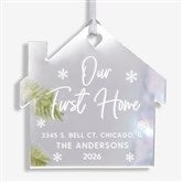 Our First Home Personalized Acrylic Ornament  - 45718