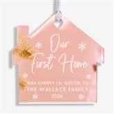 Our First Home Personalized Acrylic Ornament  - 45718