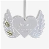 Memorial Wings Personalized Acrylic Ornament  - 45724