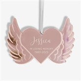 Memorial Wings Personalized Acrylic Ornament  - 45724