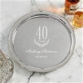 Silver Round Tray
