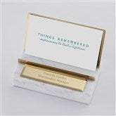 White Marble Card Holder