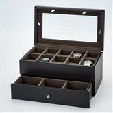 Black 10pc Watch Box