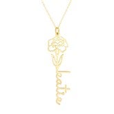 January Gold Necklace