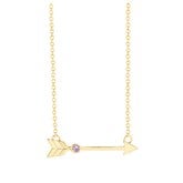Gold 1 Stone Necklace