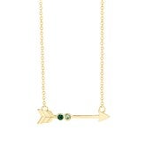Gold 2 Stone Necklace