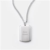 Stainless Curb Dog Tag