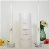 Wedding Candle-Gold