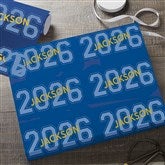Collegiate Year Personalized Graduation Wrapping Paper - 46773