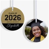 Collegiate Year Personalized Graduation Ornament  - 46790