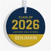 Collegiate Year Personalized Graduation Ornament  - 46790