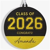 Collegiate Year Personalized Graduation Ornament  - 46790