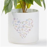 Blooming Heart Personalized Outdoor Flower Pot  - 46897