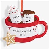 Marshmallow Family Personalized Christmas Ornament  - 47484