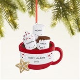 Marshmallow Family Personalized Christmas Ornament  - 47484