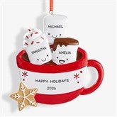 Marshmallow Family Personalized Christmas Ornament  - 47484