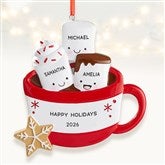 Marshmallow Family Personalized Christmas Ornament  - 47484