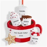 Marshmallow Family Personalized Christmas Ornament  - 47484