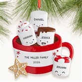 Marshmallow Family Personalized Christmas Ornament  - 47484