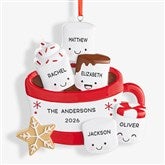 Marshmallow Family Personalized Christmas Ornament  - 47484