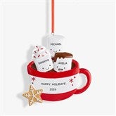Marshmallow Family Personalized Christmas Ornament  - 47484