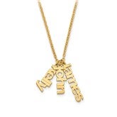 Gold Necklace-3 Names