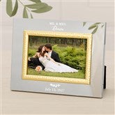 Laurels Of Love Personalized Silver  Gold Hammered Frame - 47829