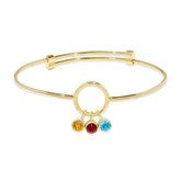 Gold Bracelet-3 Stones