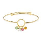 Gold Bracelet-4 Stones