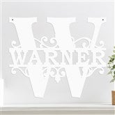 Split Letter Sign - White