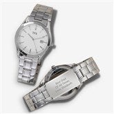 Message to Dad TFX By Bulova Engraved Silver Watch  - 48017