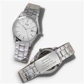 Graduation Message for Him Engraved Bulova TFX Silver Watch  - 48024