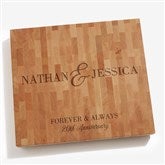 Eternal Love Personalized Anniversary Butcher Block Cutting Boards - 48531