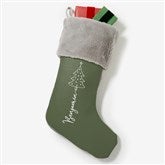 Scripted Christmas Tree Personalized Christmas Stockings - 48557