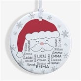 Santa Repeating Name Personalized Ornaments - 48681