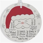Santa Repeating Name Personalized Ornaments - 48681