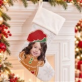 Christmas Character Personalized Photo Christmas Stockings - 48704