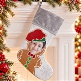 Christmas Character Personalized Photo Christmas Stockings - 48704