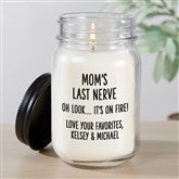 Last Nerve Personalized Mason Jar Candle - 48869