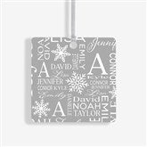 Christmas Snowflake Repeating Name Personalized Ornament - 48908
