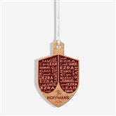 Hannukah Dreidel Personalized Wood Ornament  - 48951