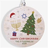 Happy Chrismukkah Personalized Ornament - 48952