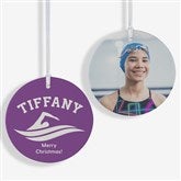 Swimming Personalized Christmas Ornaments - 49005