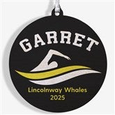 Swimming Personalized Christmas Ornaments - 49005
