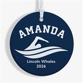 Swimming Personalized Christmas Ornaments - 49005