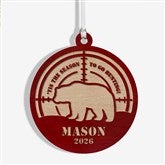 Hunting Personalized 2 Piece Wood Ornament - 49042