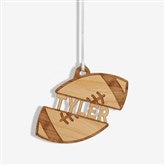 Football Personalized Wood Ornament - 49043